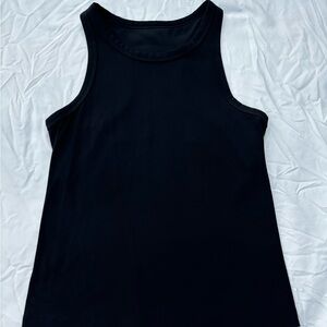 Black Lululemon Align Waist-Length Racerback Tank Top